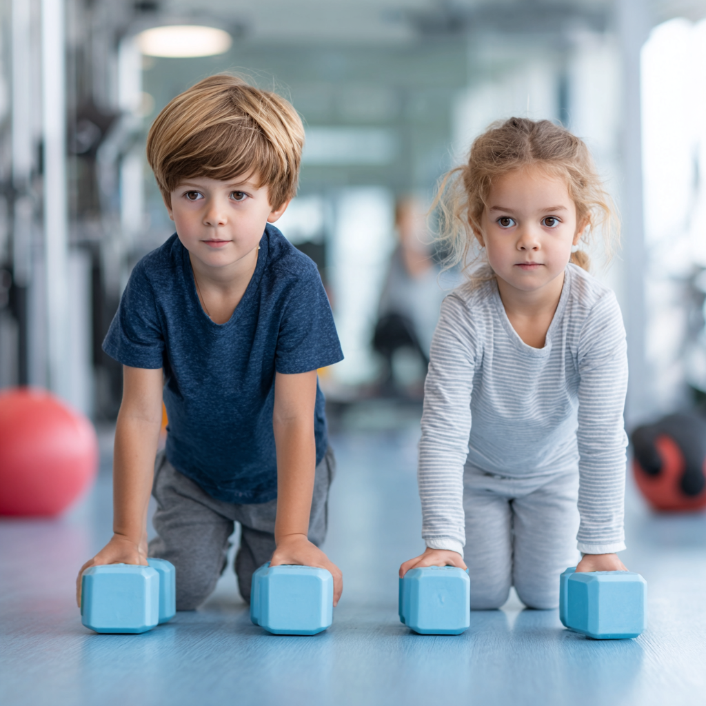 Діти виконують веселі фізичні вправи
